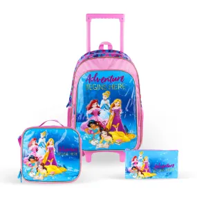 Disney Princess Adventure Begins Here 3in1 Trolley Box set 18"