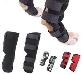 Dog Leg Hock Hind Leg Brace Joint Support Velcro Adjustable