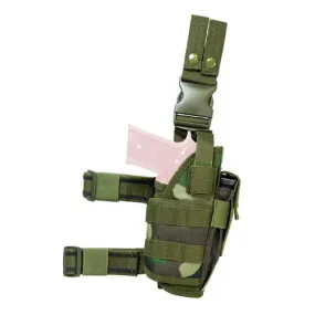 Drop Leg Tactical Holster - Woodland Camo