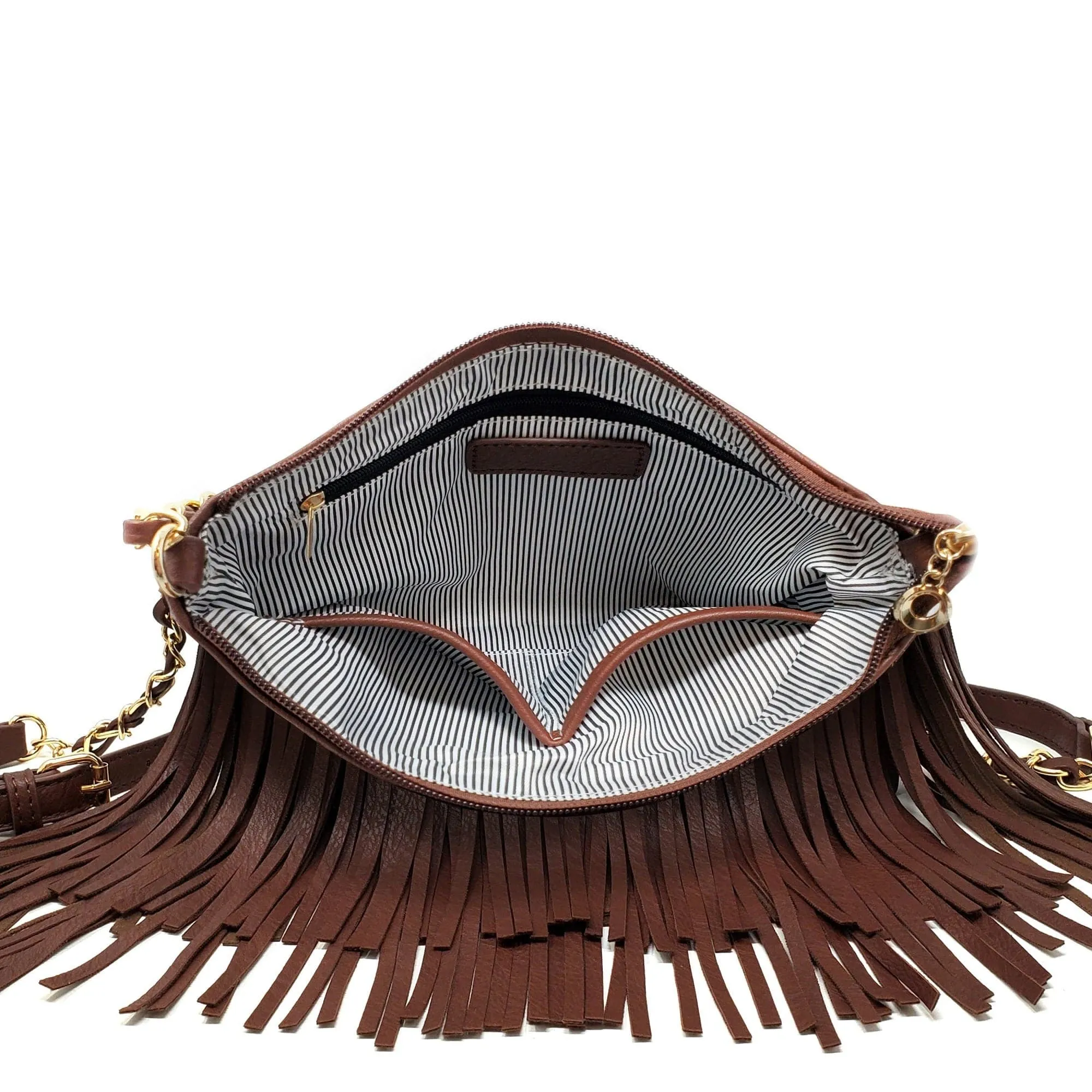 E031 Samantha Fringe Crossbody Bag