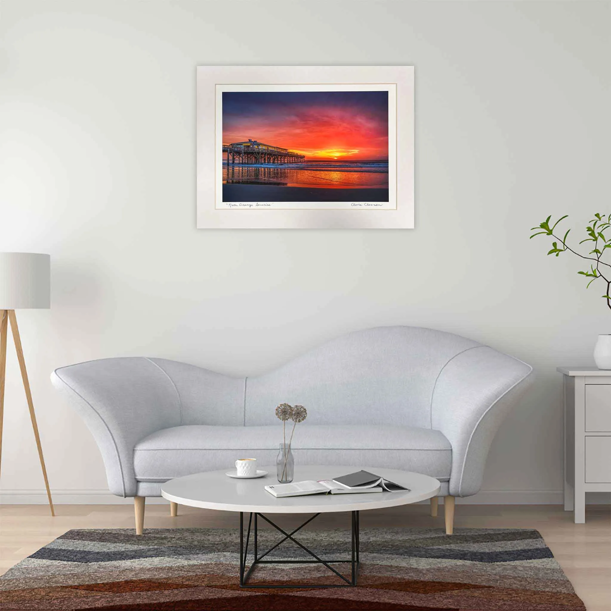 ECC “Neon Orange Sunrise”  Matted Print