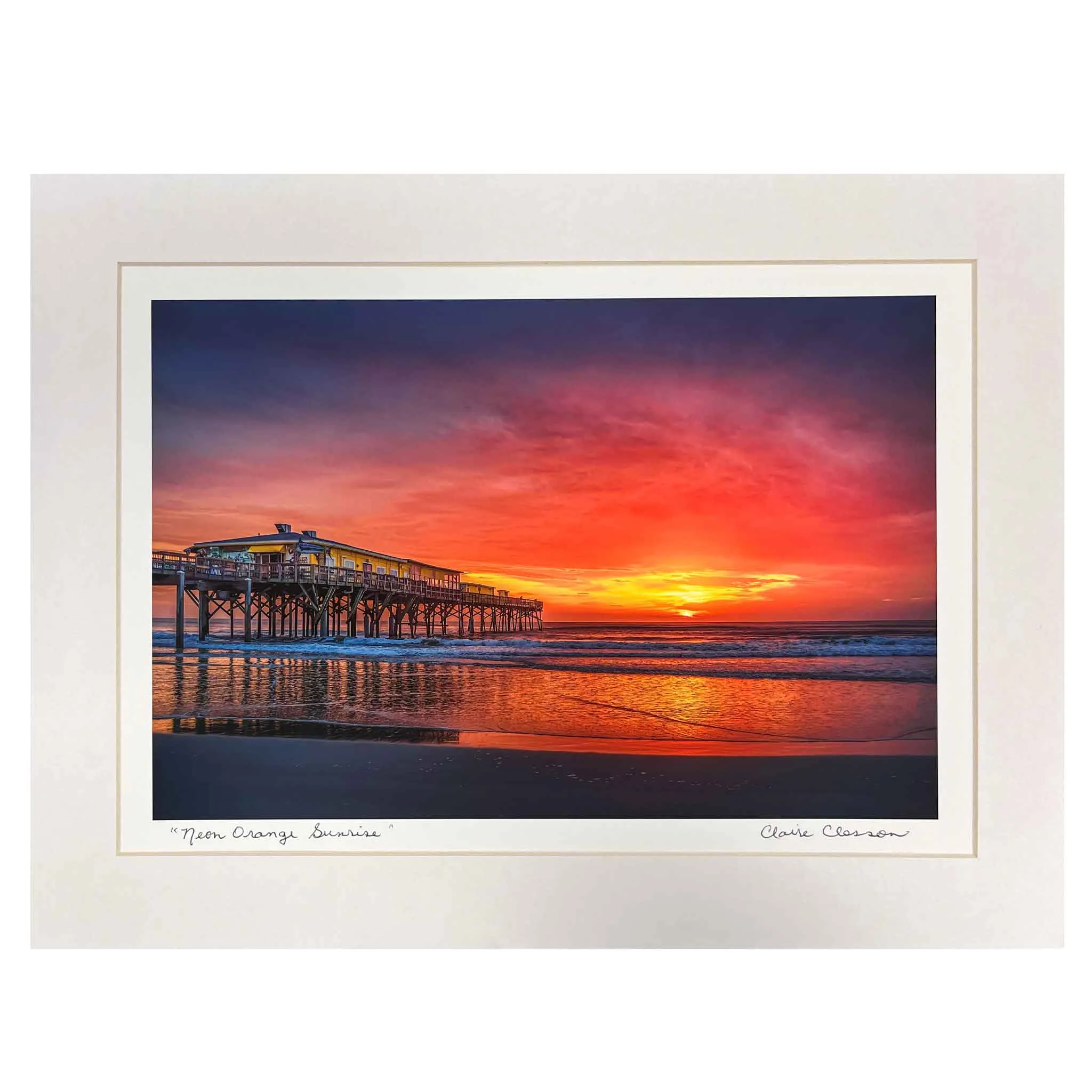 ECC “Neon Orange Sunrise”  Matted Print