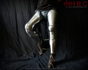 European Leg Armour With front Shin Guard