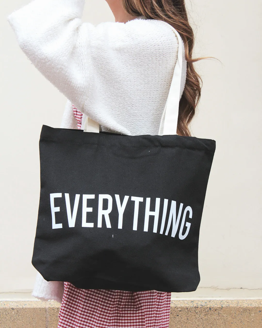 Everything Black Tote Bag