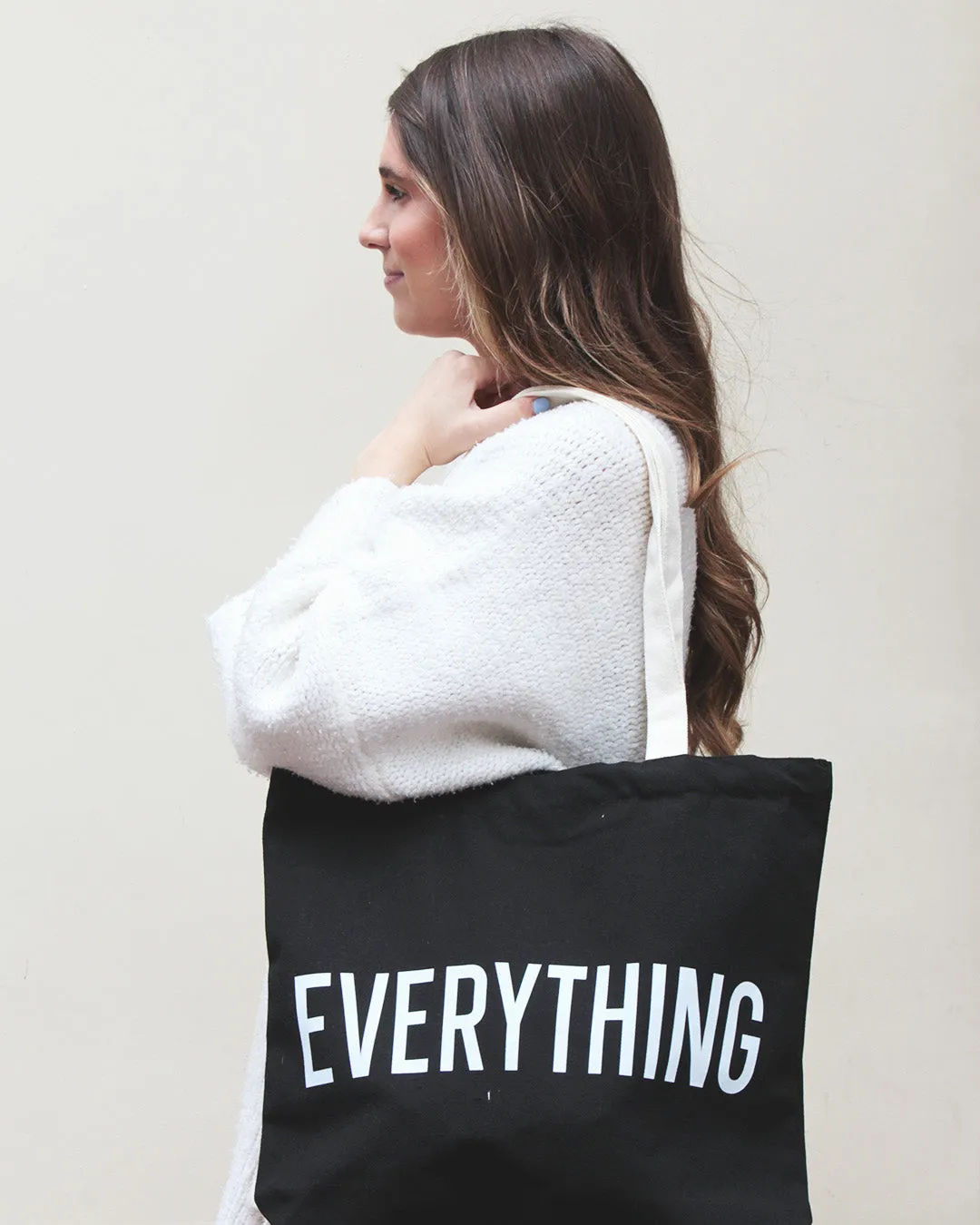 Everything Black Tote Bag