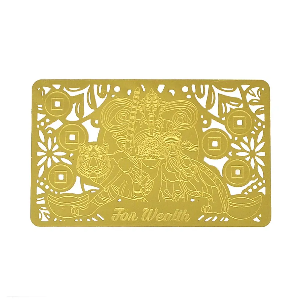 Feng Shui Increase Your Wealth Luck Golden Card W4276