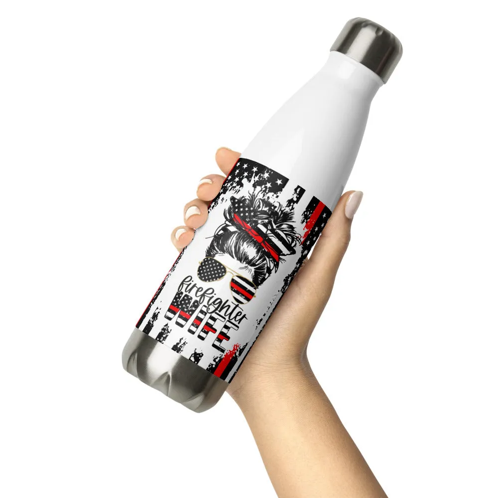 Firefighter Wife Stainless Steel Water Bottle