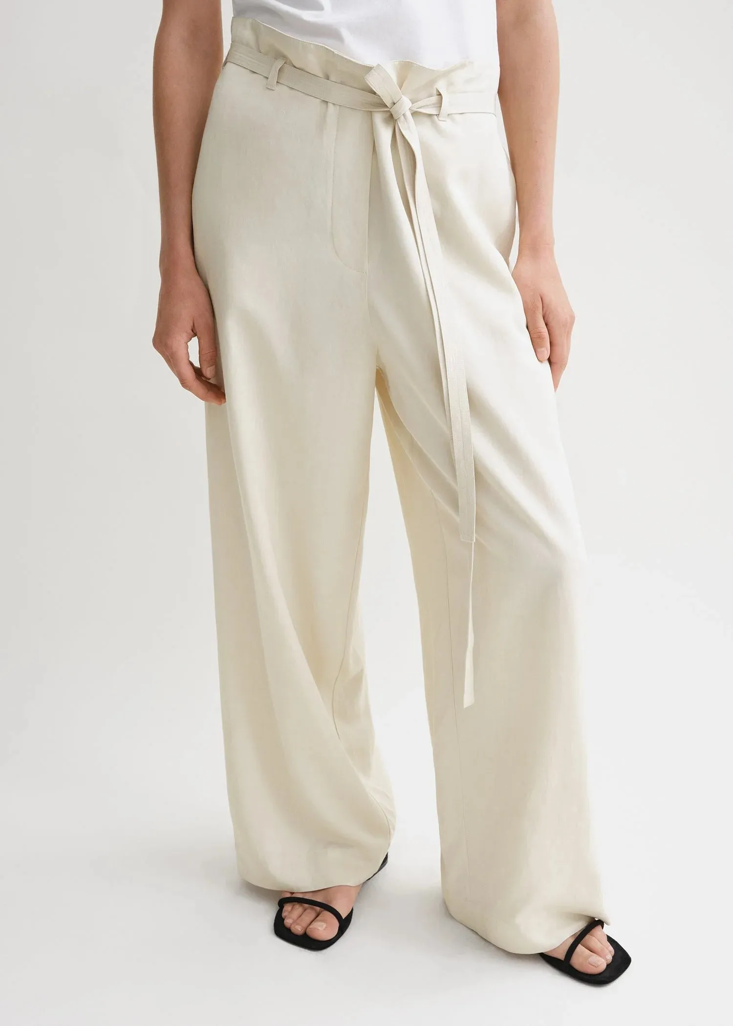 Fluid Tie-Waist Trousers