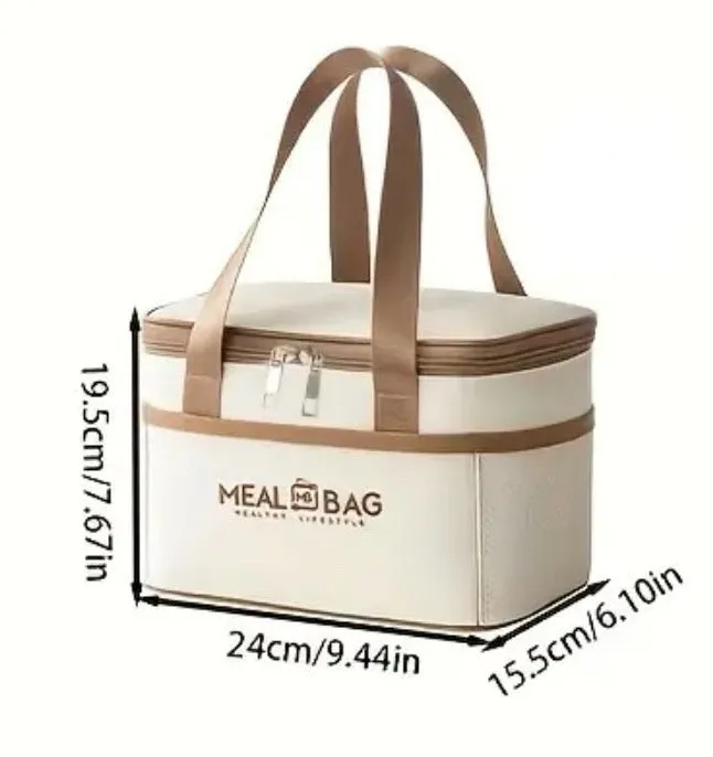 Folding Thermal Meal Satchel Bag, Portable and Convenient For Carrying Lunch, Snacks, Fruit