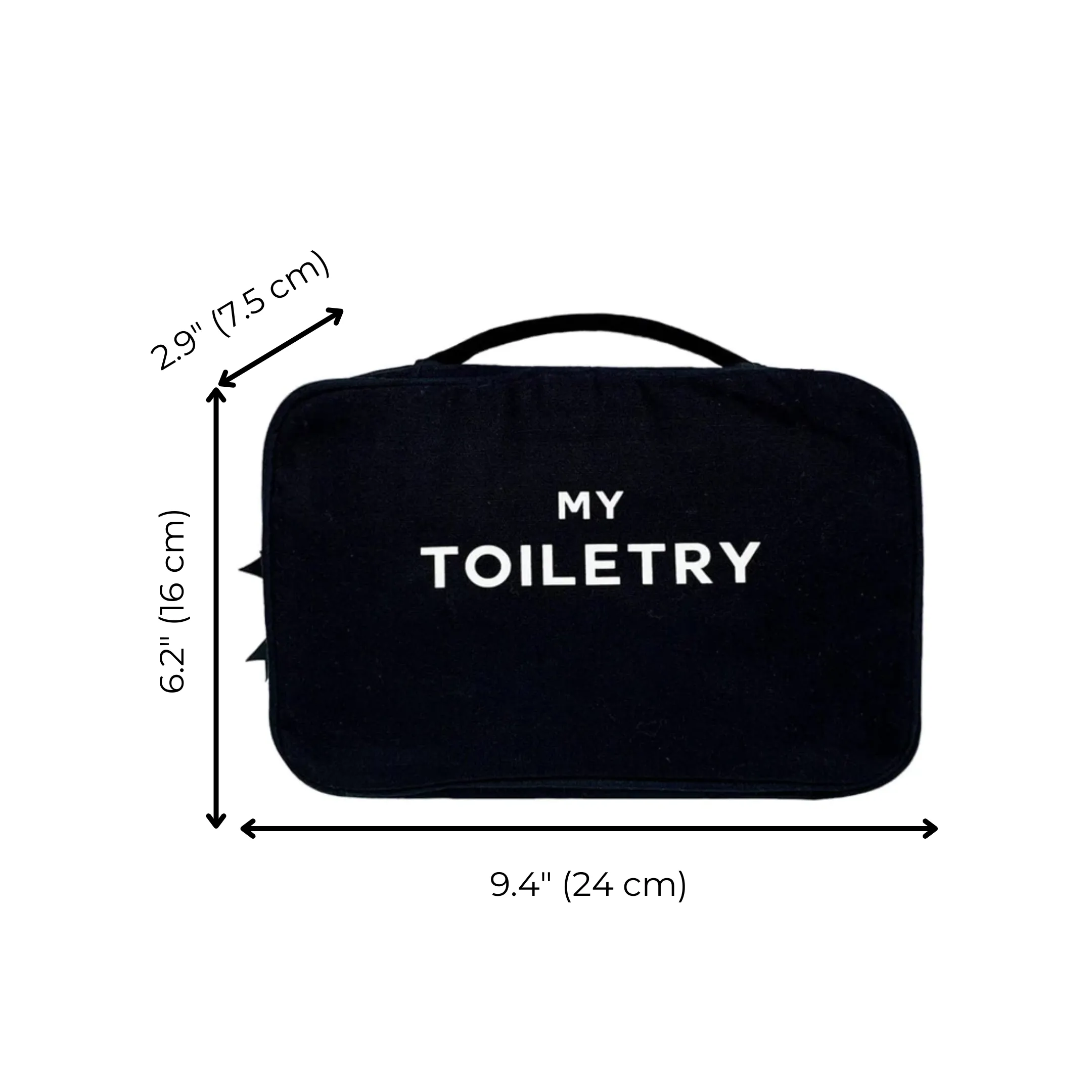 Folding/Hanging Toiletry Case, Black