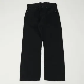 Full Count 1121BK 'Duke' 12oz Black X Black Denim Extra Wide Straight Jean - Black One Wash