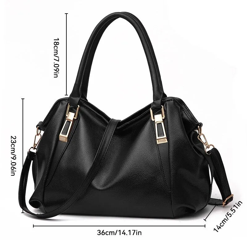 Funki Buys | Bags | Handbags | Women's Chic Leather Tote Bag