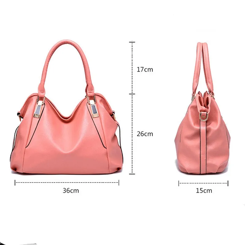 Funki Buys | Bags | Handbags | Women's Chic Leather Tote Bag