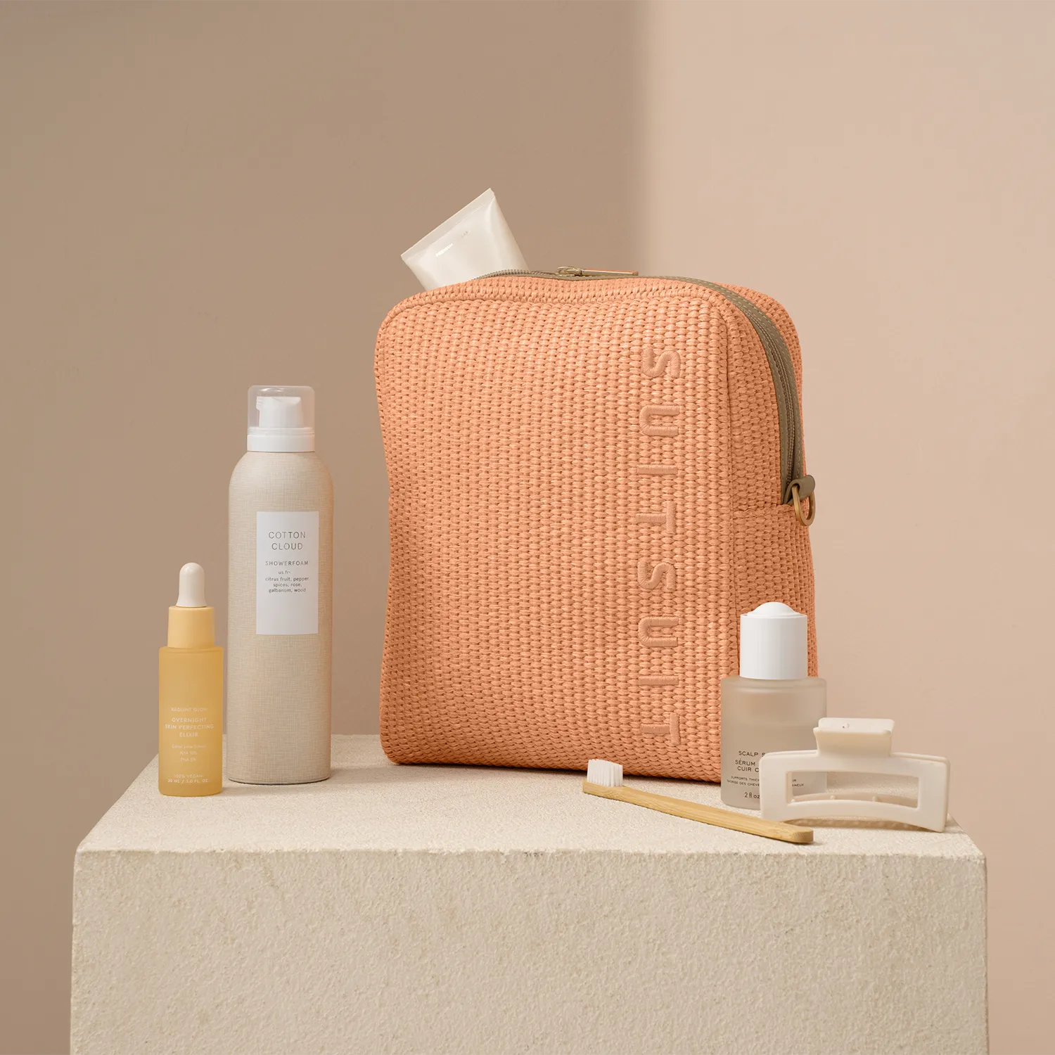 Fusion - Pale Orange - Upright Toiletry Bag