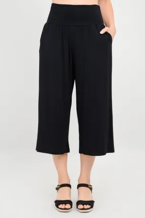 Gaylene Capri, Black, Bamboo