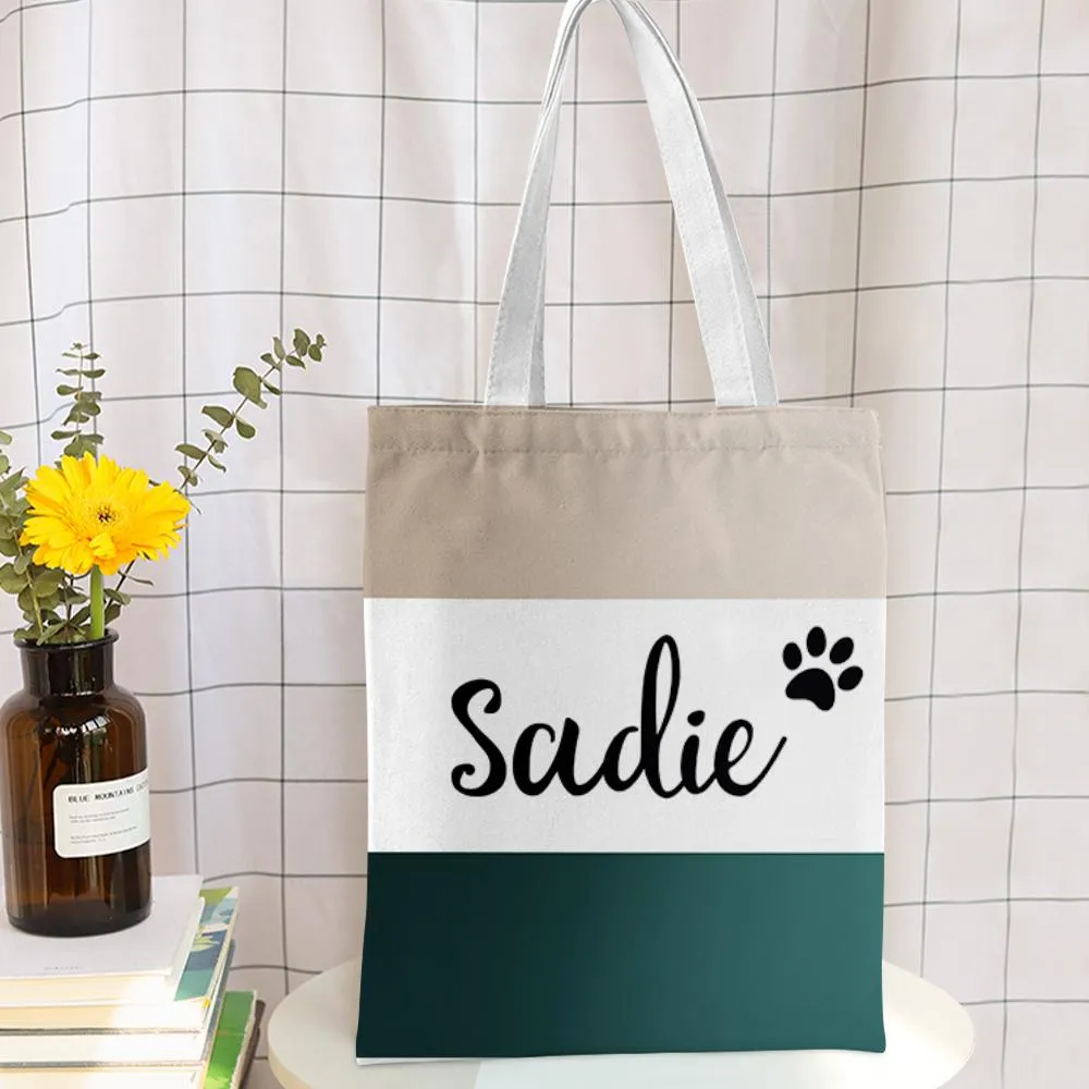 Gift for Mom Custom Tote Bag Canvas Bag Beach Bag Personalized Reusable Storage Handbag