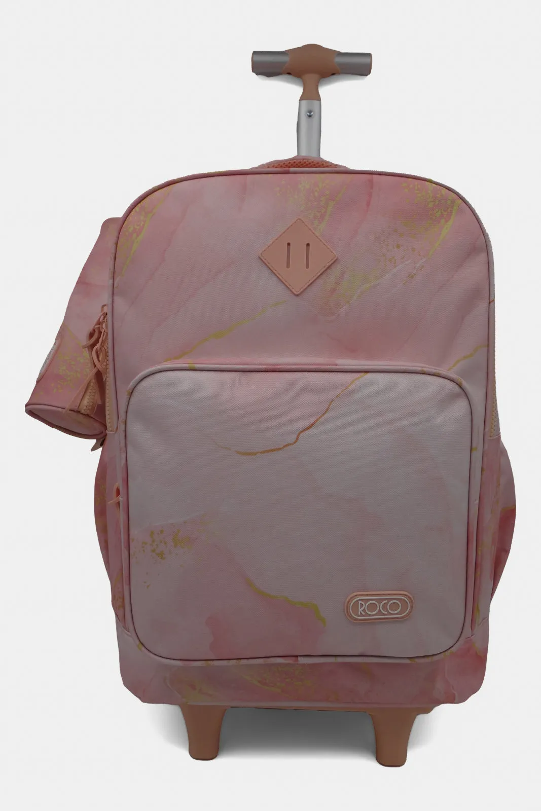 Girls Pink Roco Trolley Bag (18 Inch)