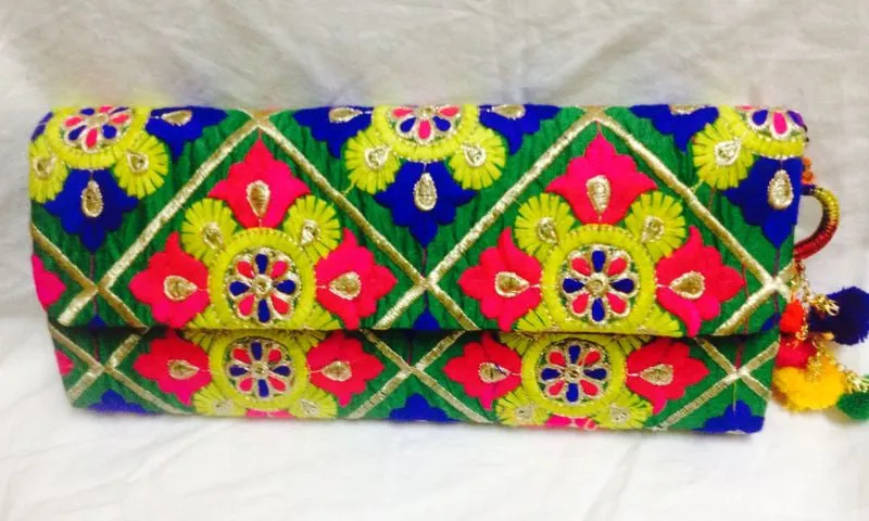 Gujarati Kutch Embroidered Clutch