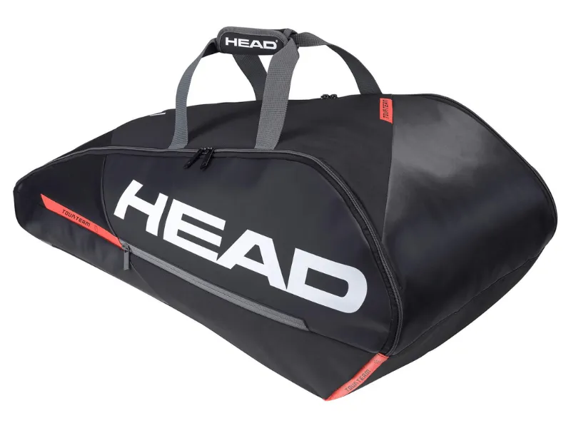 Head Tour Team (2022) 9R Racket Bag (Black/Orange)