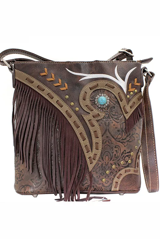 Heat of the Moment Brown Messenger Bag