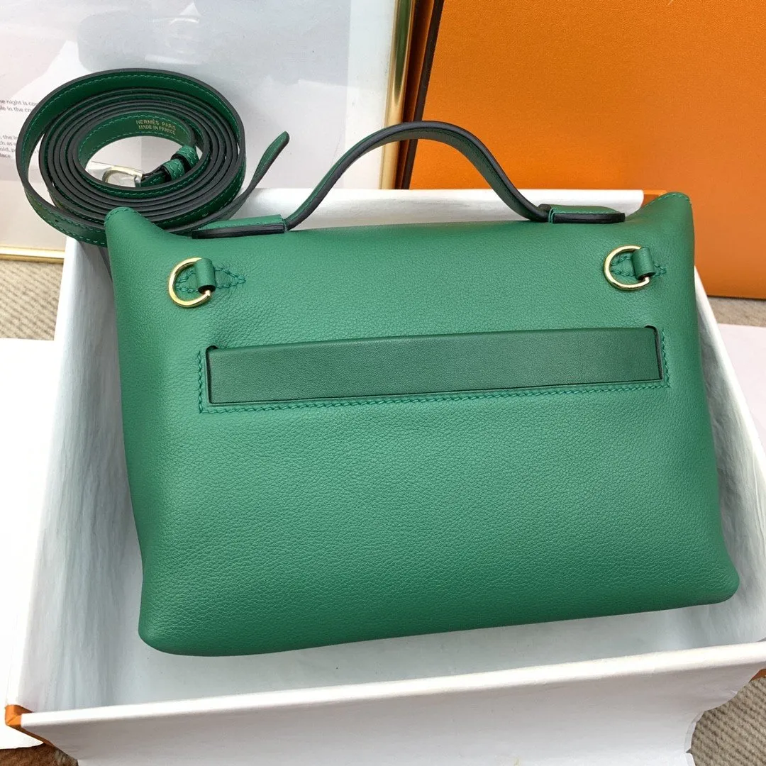 HM 24/24 Mini Evercolor Swift Green For Women, Women’s Handbags, Shoulder Bag 8.2in/21cm