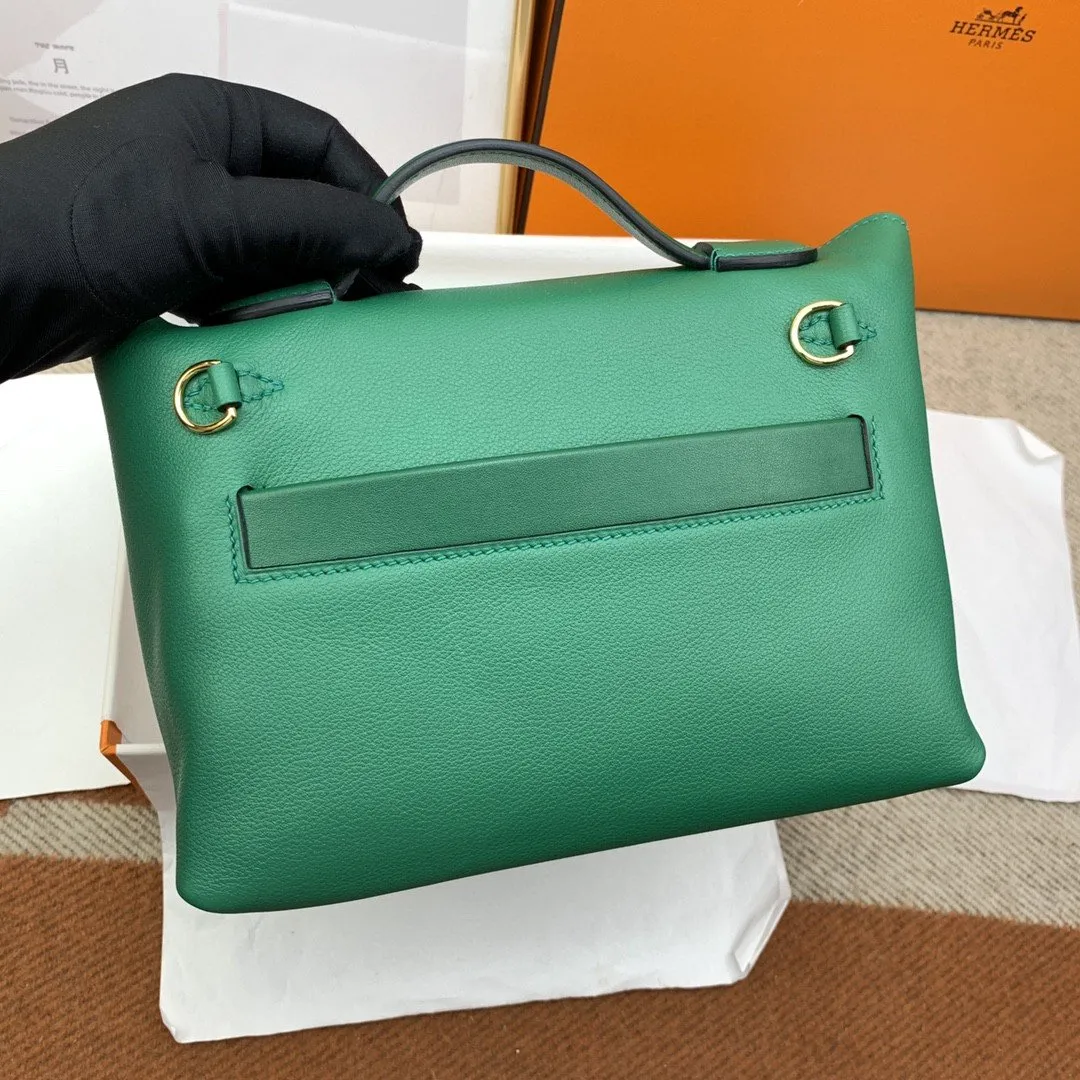 HM 24/24 Mini Evercolor Swift Green For Women, Women’s Handbags, Shoulder Bag 8.2in/21cm