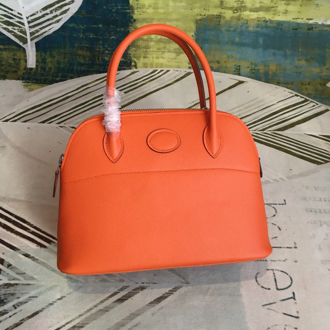 HM Bolide Bag Orange For Women Silver Toned Hardware 12.6in/32cm