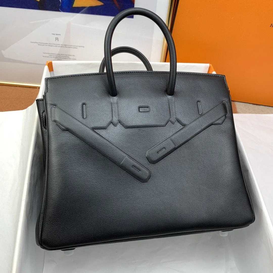 HM Etoupe Shadow Birkin Black For Women 10in/25cm