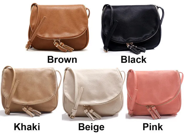 Hot Sale Tassel Women bag Leather Handbags Cross Body Shoulder Bags Fashion Messenger Bag 5 Colors Available Bolsas femininas