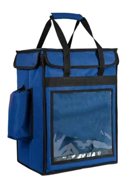 Insulated Delivery Bag | Thermal Bag for Hot and Cold Delivery | Size 18" Inch (Blue)