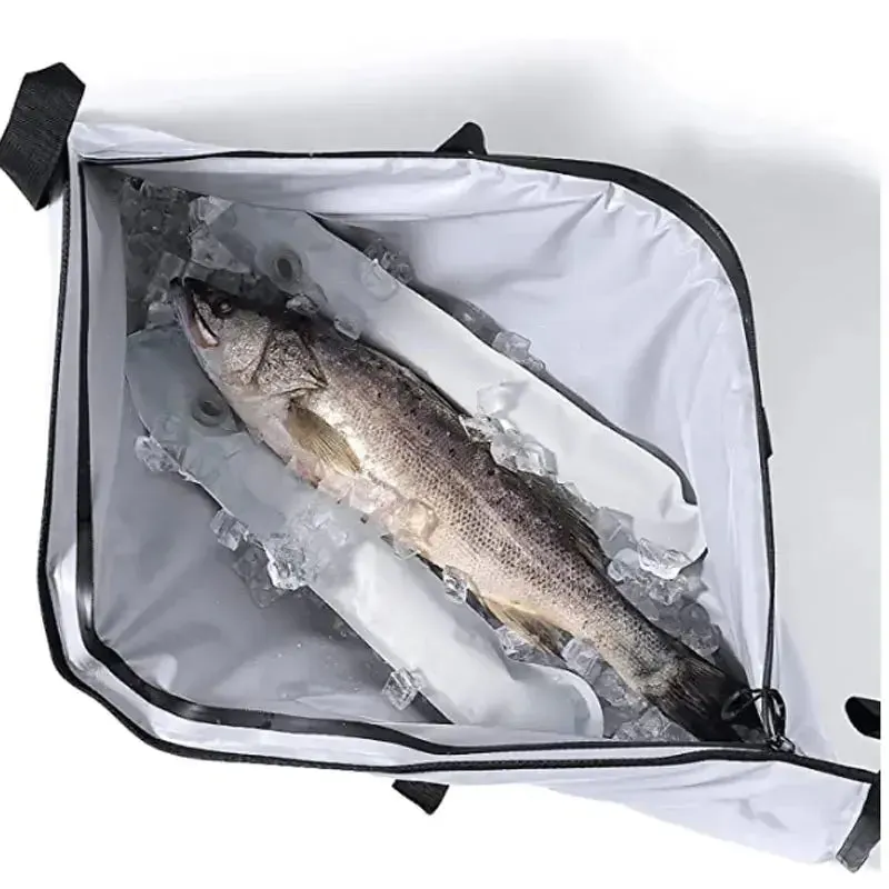 Insulated Fishing Kill Bag Leakproof Fish Cooler Bag with Large