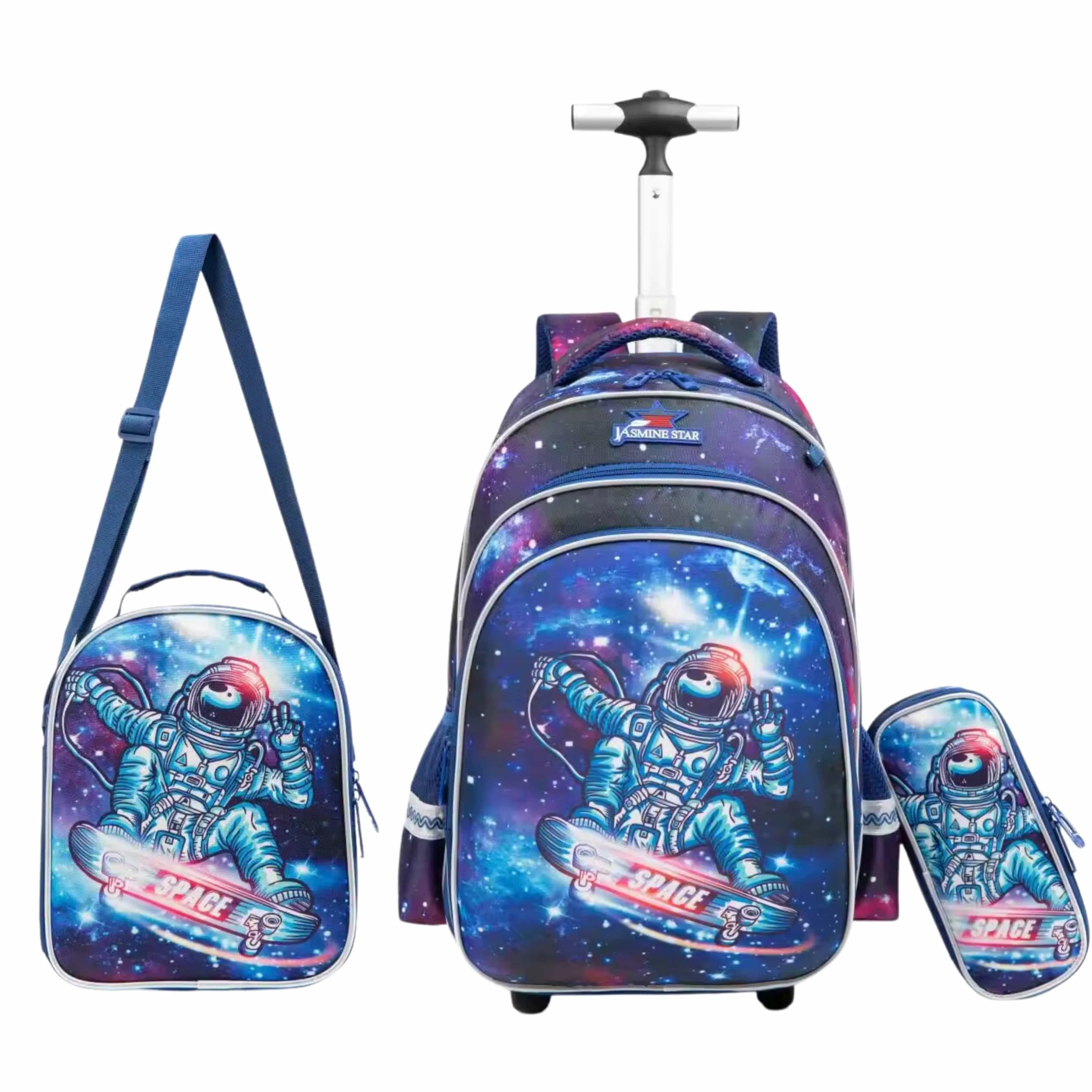 JASMINESTAR - Trolley School Bag Astronaut Backpack sets