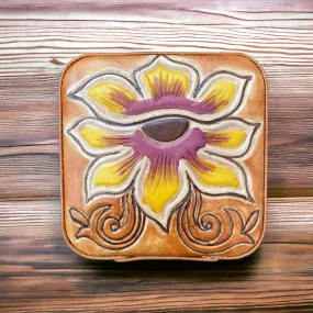 Jewellery Box Yellow Flower