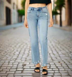 Judy Blue Destroyed Straight Leg Jeans