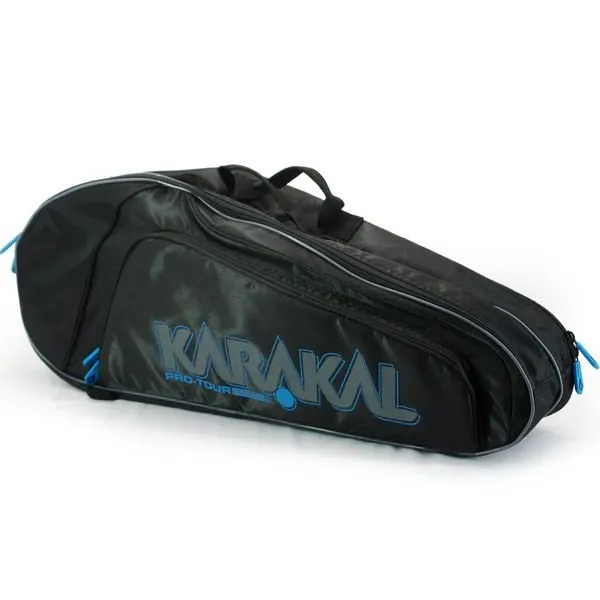 Karakal Pro Tour 2.1 Match 4 Racket Bag Comfortable Shoulder Straps Blue