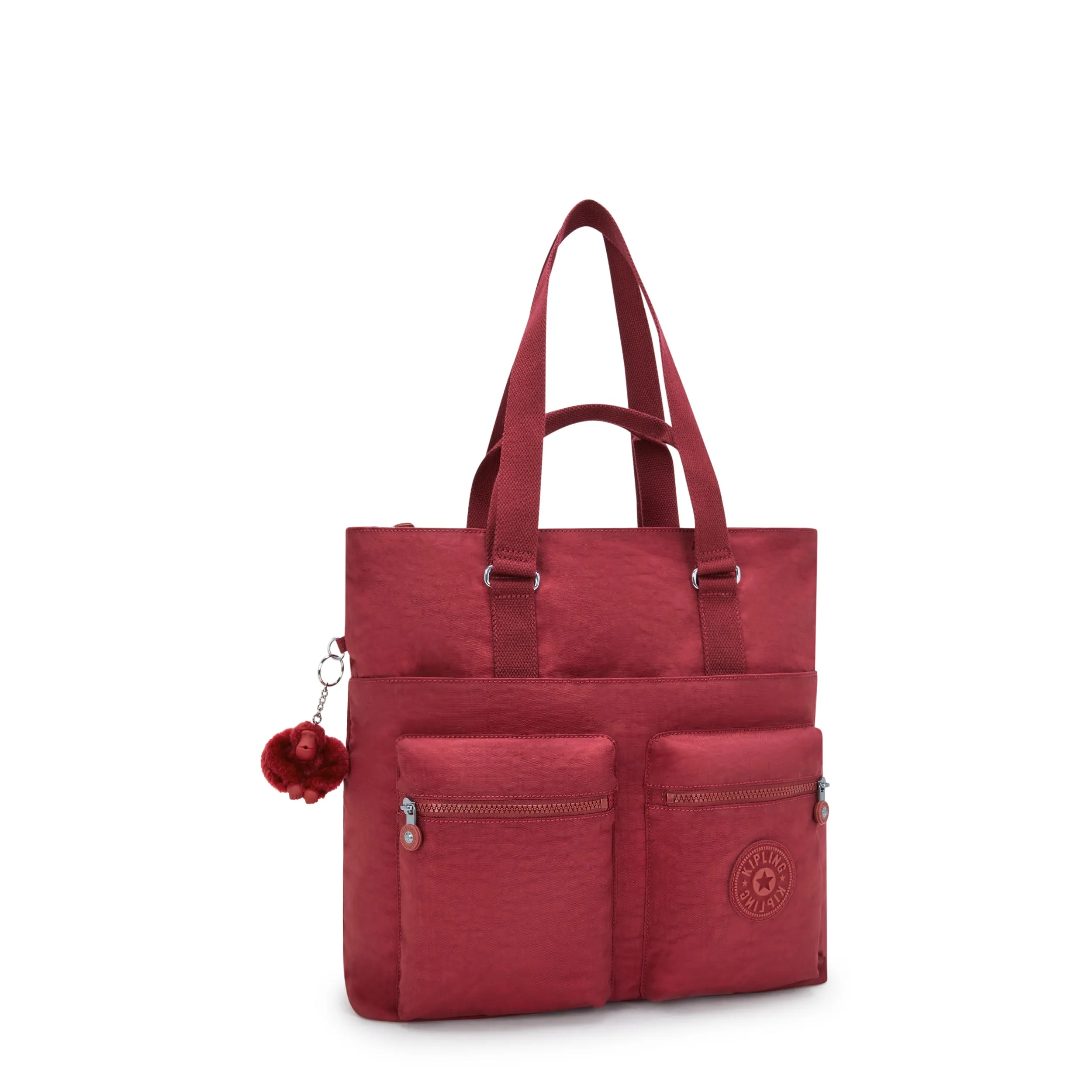 Kipling India Funky Red Large Tote I4609-4SS