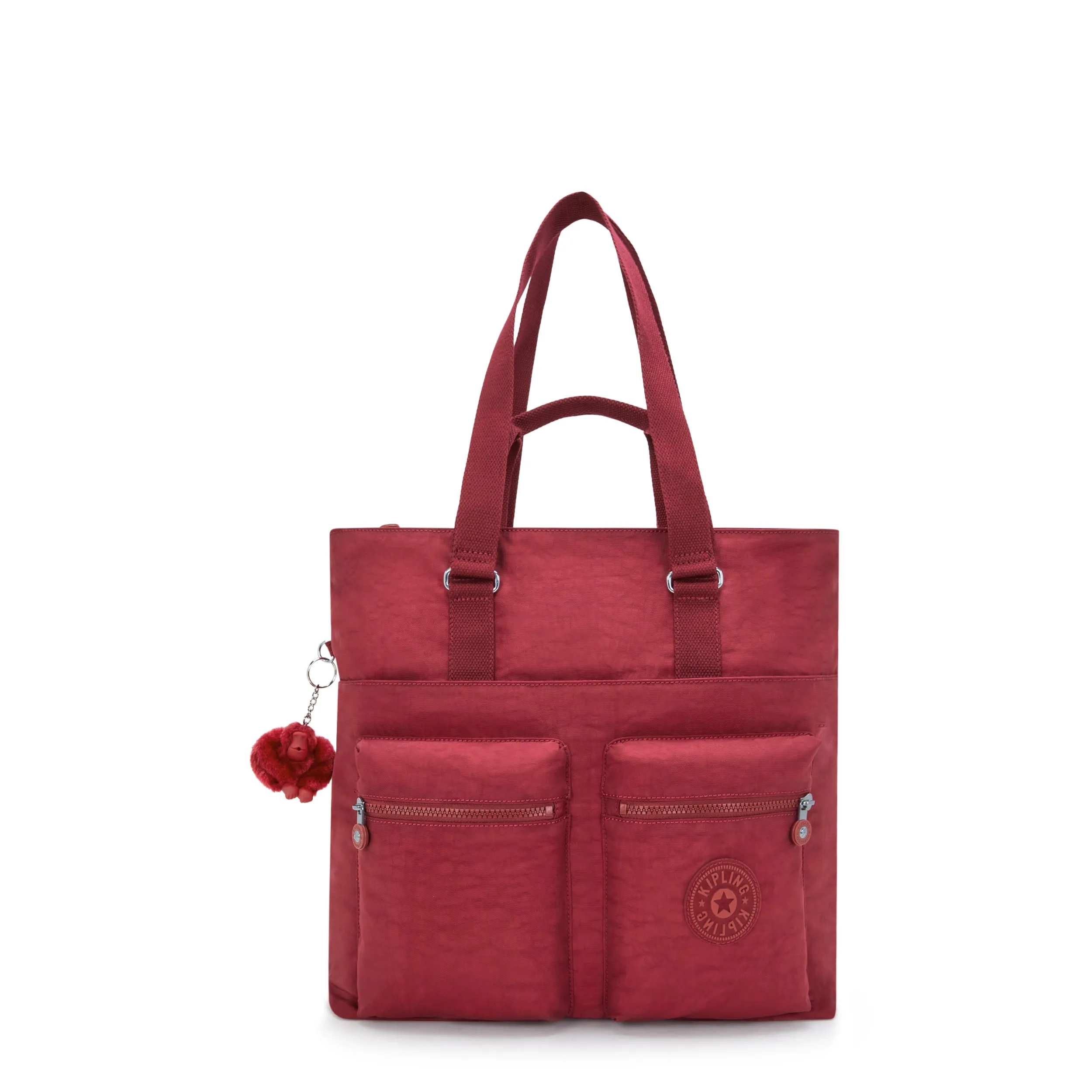 Kipling India Funky Red Large Tote I4609-4SS