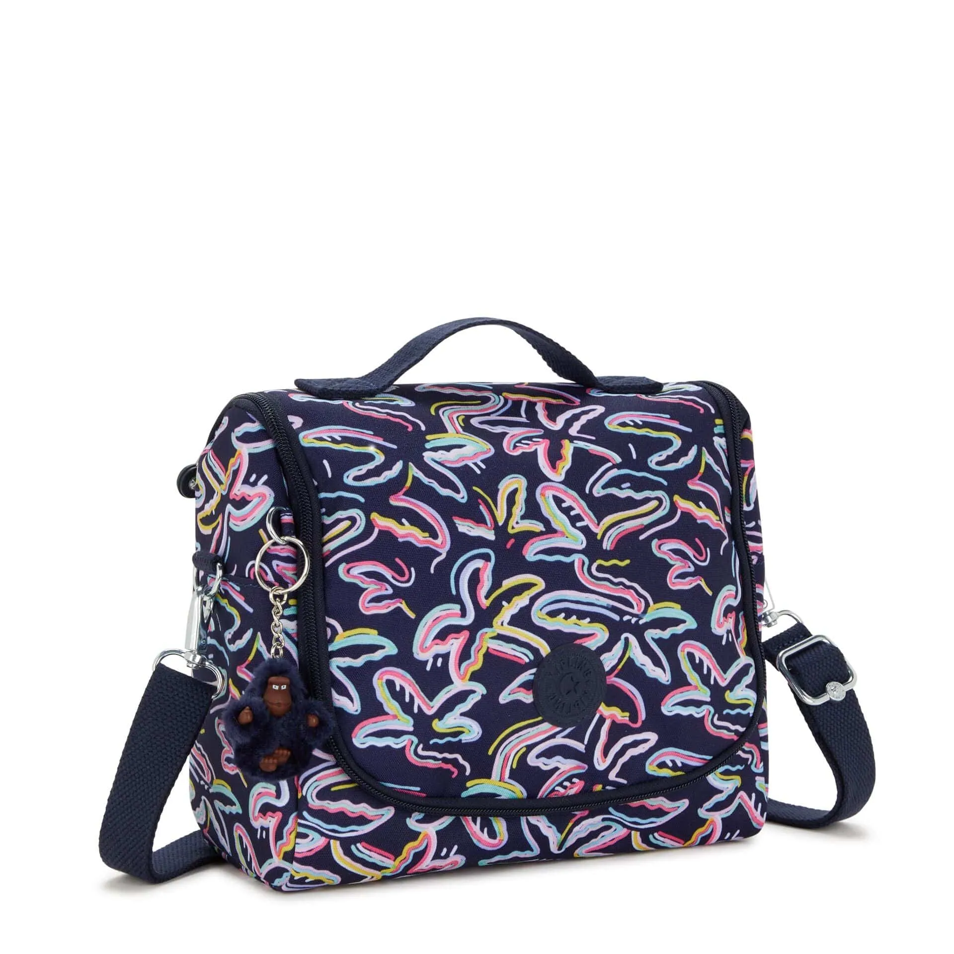 Kipling New Kichirou Palm Fiesta Print Large Lunch Bag with Trolley Sleeve C2I5749-3MC