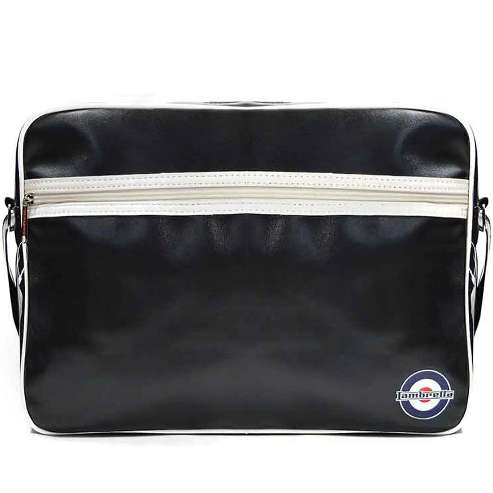 Lambretta Mens Retro Flight Faux Leather Satchel Bag