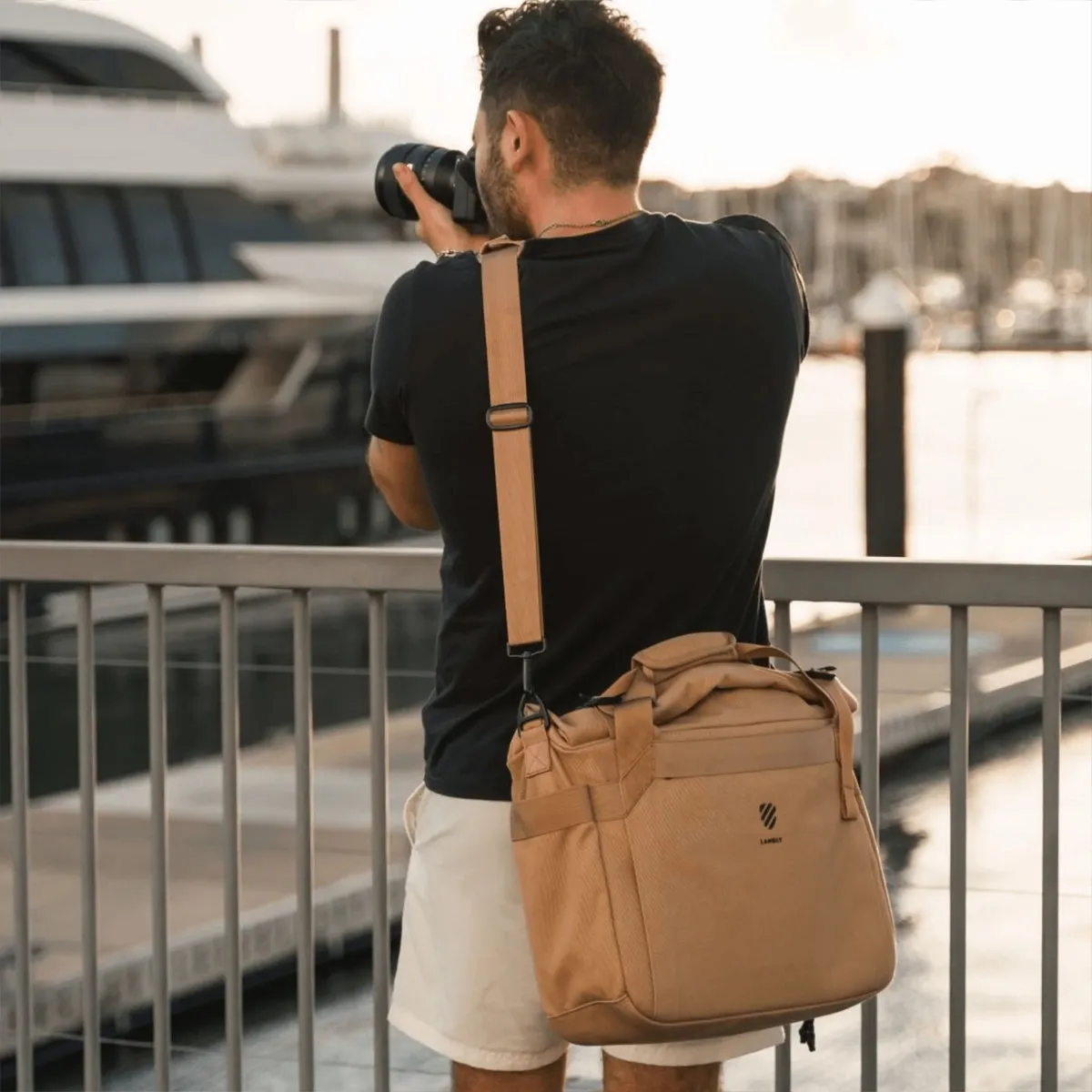 Langly : Weekender Flight Bag : Black