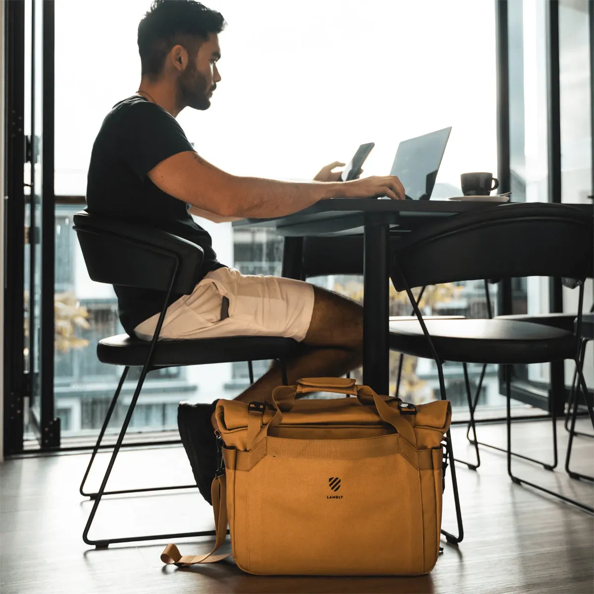 Langly : Weekender Flight Bag : Black