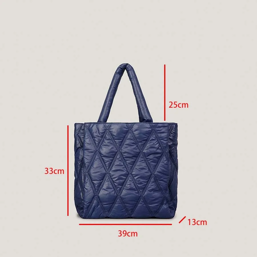 Large Puffer Padded Tote Bag