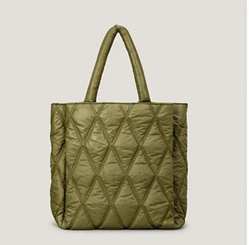 Large Puffer Padded Tote Bag