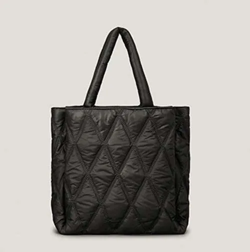 Large Puffer Padded Tote Bag