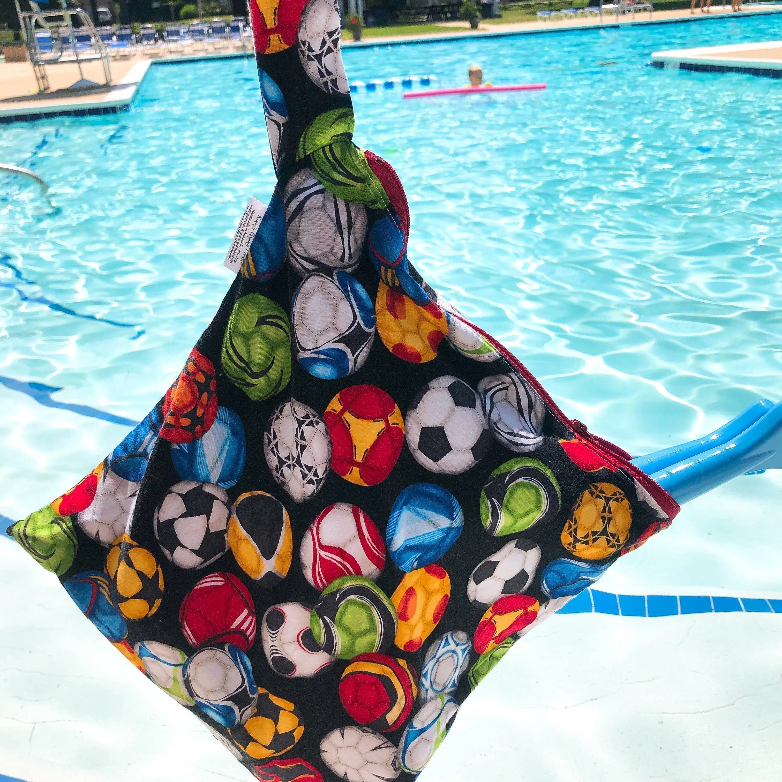 Large Wet Bag with Handle Balloons