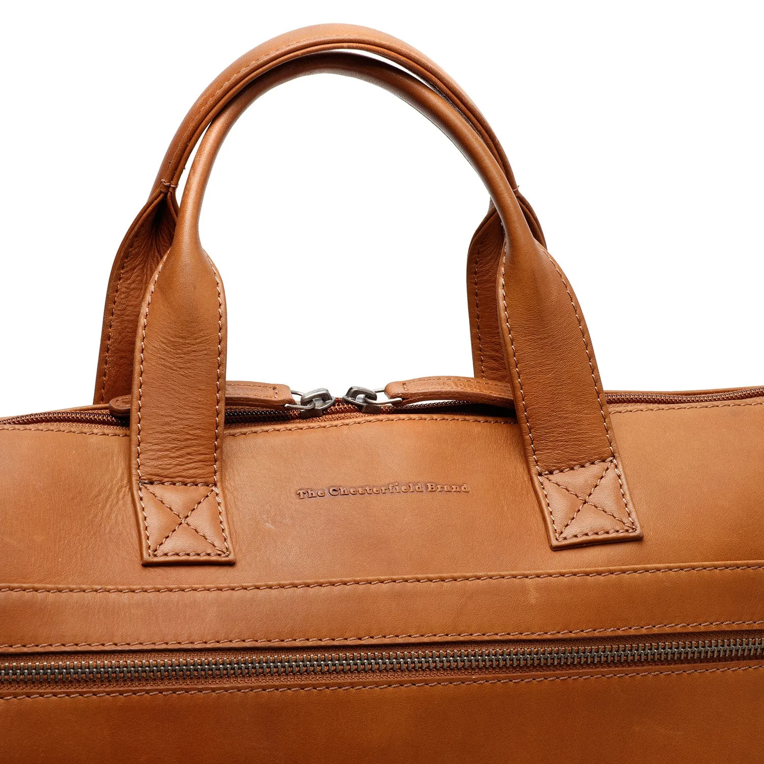 Leather Laptop Bag Cognac Levanto