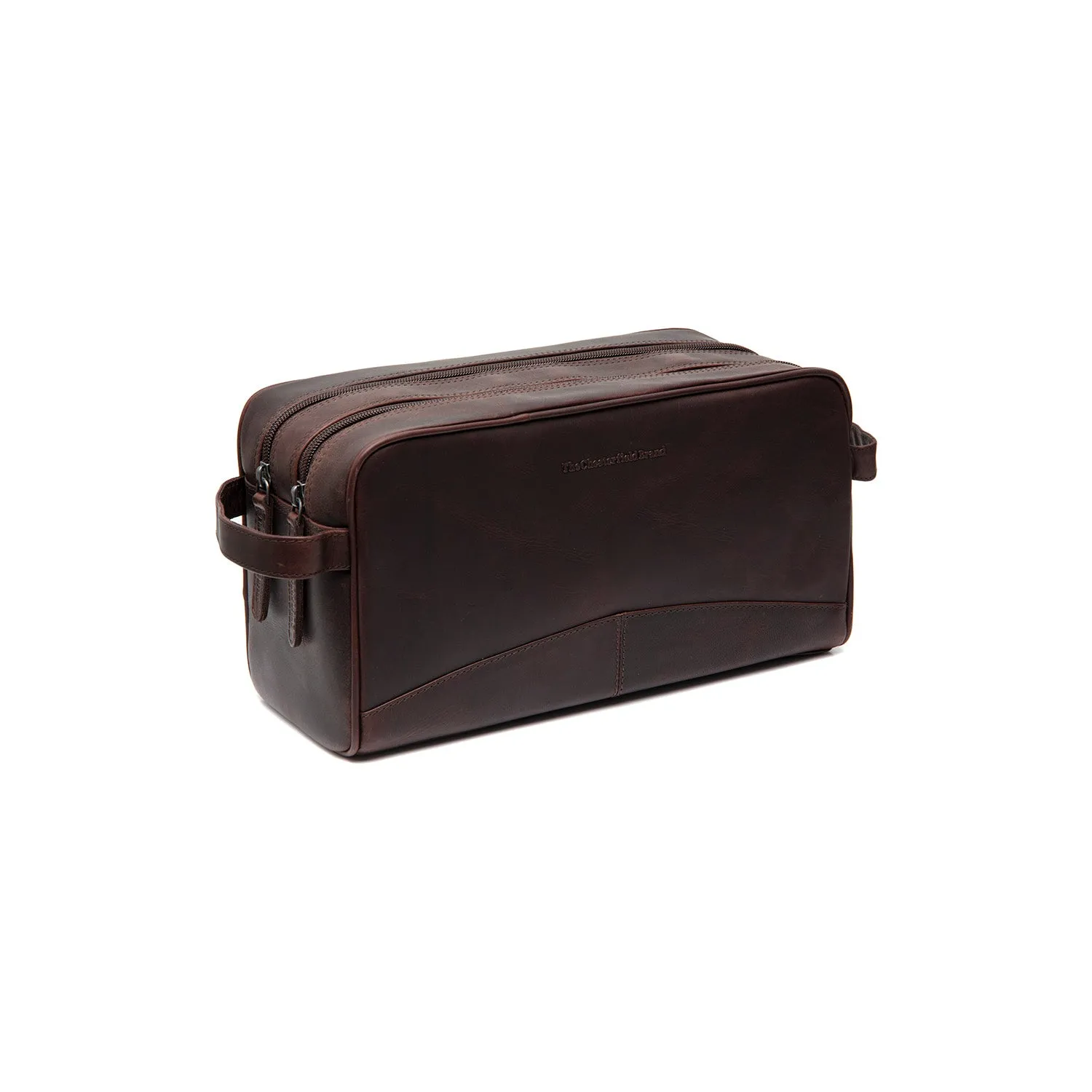 Leather Toiletry Bag Brown Stefan