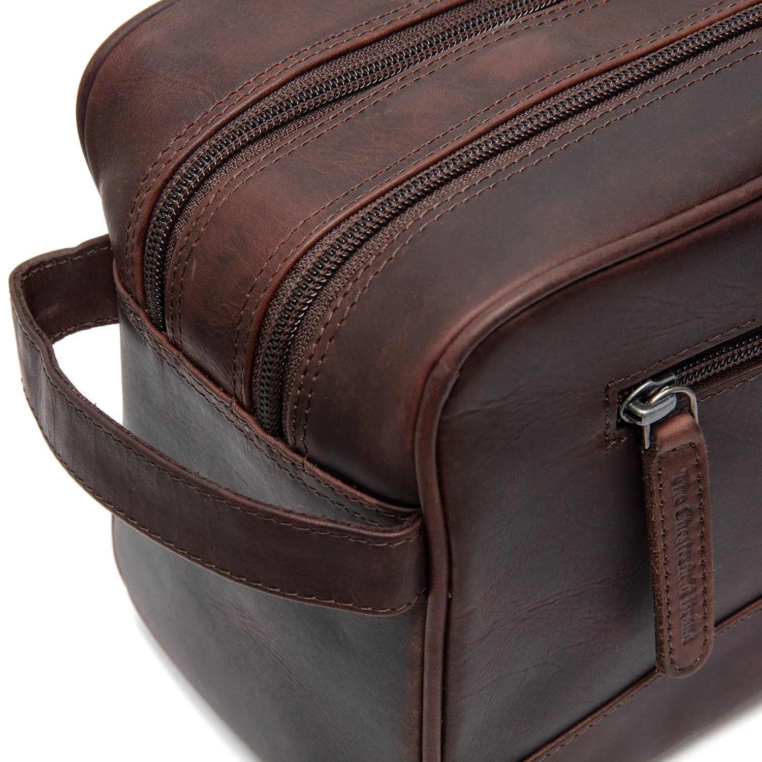 Leather Toiletry Bag Brown Stefan