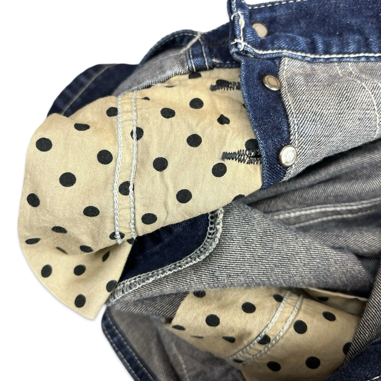 LEE UNION MADE VTG LADIES INDIGO DENIM DUNGAREES ROCKABILLY USA WORKWEAR 28W 28L