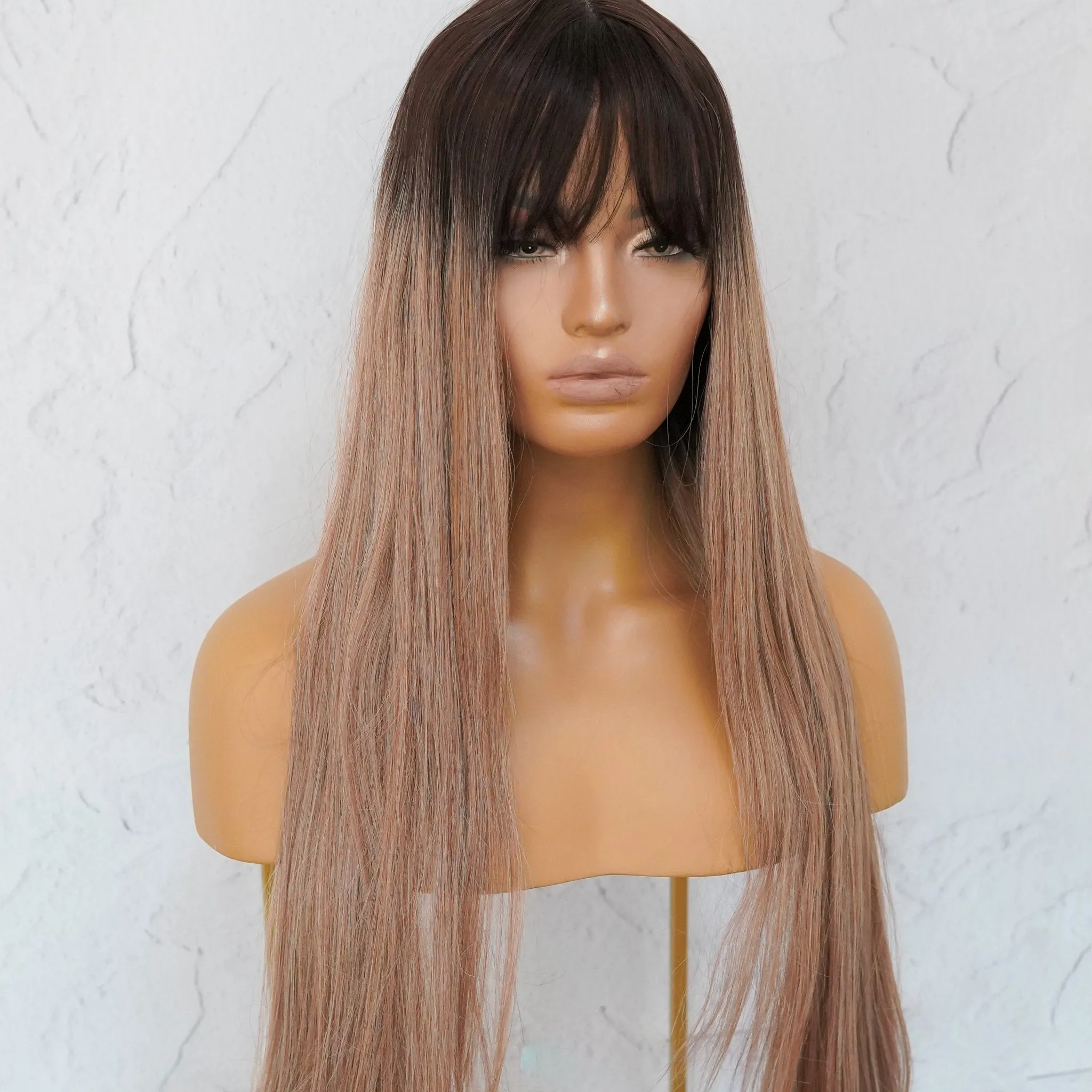 LIRA Caramel Ombre Fringe Wig